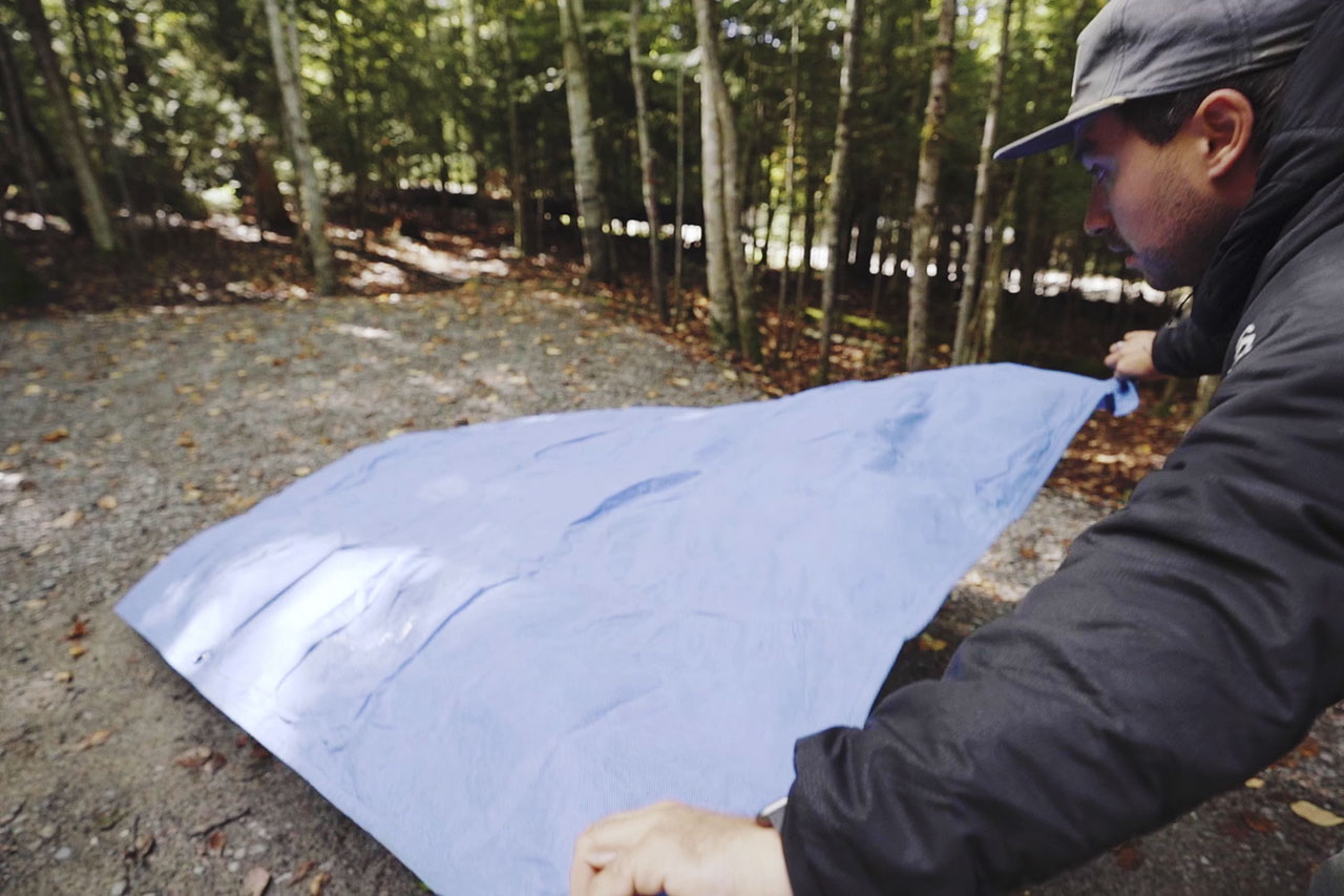 The many uses of a tarp